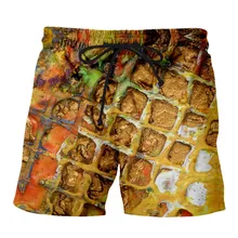 PLstar Космос Лето Для мужчин забавные шорты вкусные Еда Пиза 3d-брюки для Для женщин/Для мужчин Regualr шорты плюс Размеры S-7XL