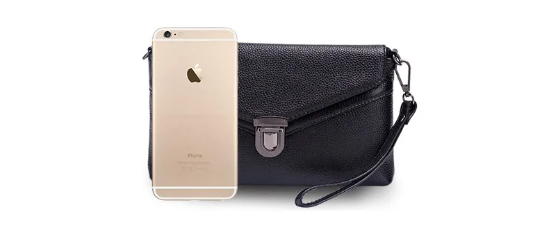 MJ Brand Women Handbag Fashion Genuine Leather Envelope Day Clutch Female Flap Messenger Bag Small Buckle Crossbody Shoulder Bag (7)
