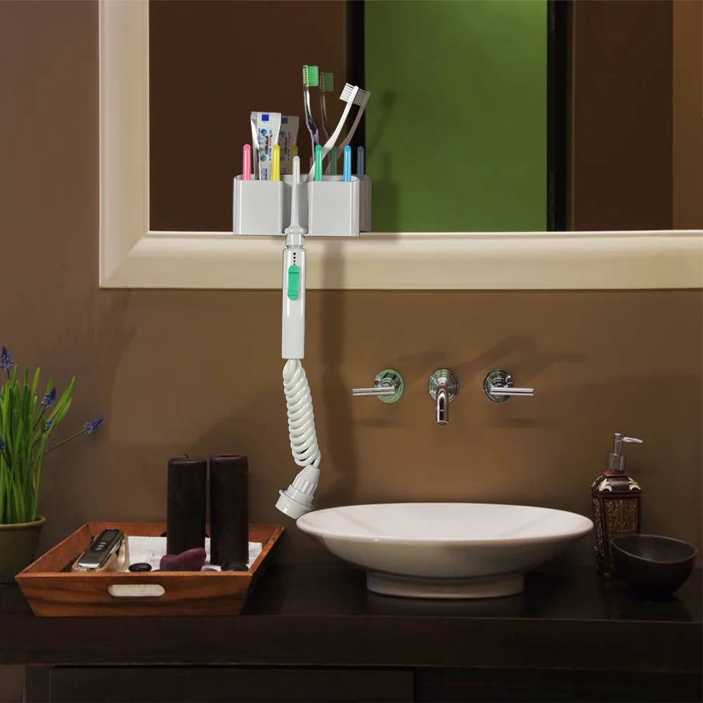 Skup 6 dysze kran nić dentystyczna Oral Water Irrigator Jet Floss wdrożenie nawadnianie usta czyszczenie zębów Cleaner multi jet porady