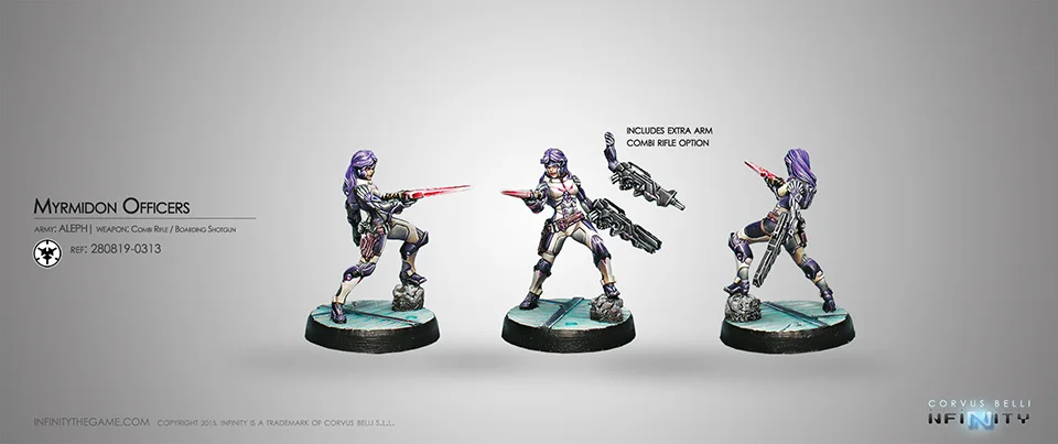 

[Loong Way Miniatures] Corvus Belli Infinity 0313 MYRMIDON OFFICER 32mm Metal Miniature