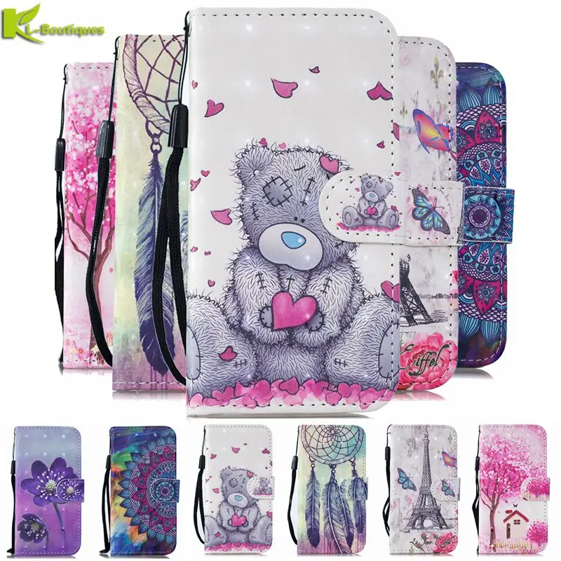 

P20 Lite Leather Case on for Huawei P20 Lite Cover Luxury 3D Painted Flip Wallet Phone Case for Huawei P20 Pro p 20 lite Fundas
