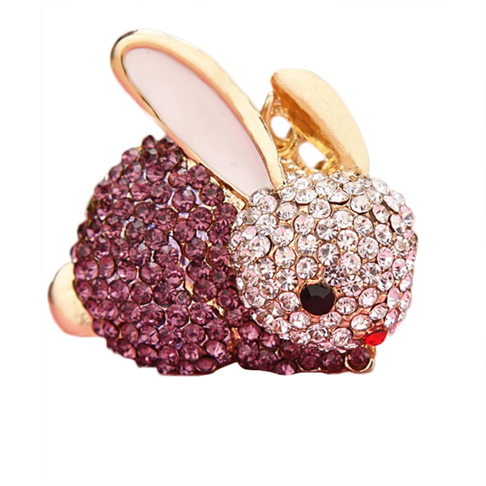 Lovely Rabbit Full Rhinestone Keychains Keyrings Key Chains Purse Bag Pendant | Украшения и аксессуары