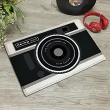 Ретро черный белый цвет камера печатных ковры двери коврики Нескользящие воды абсорбент ног pad ванная комната