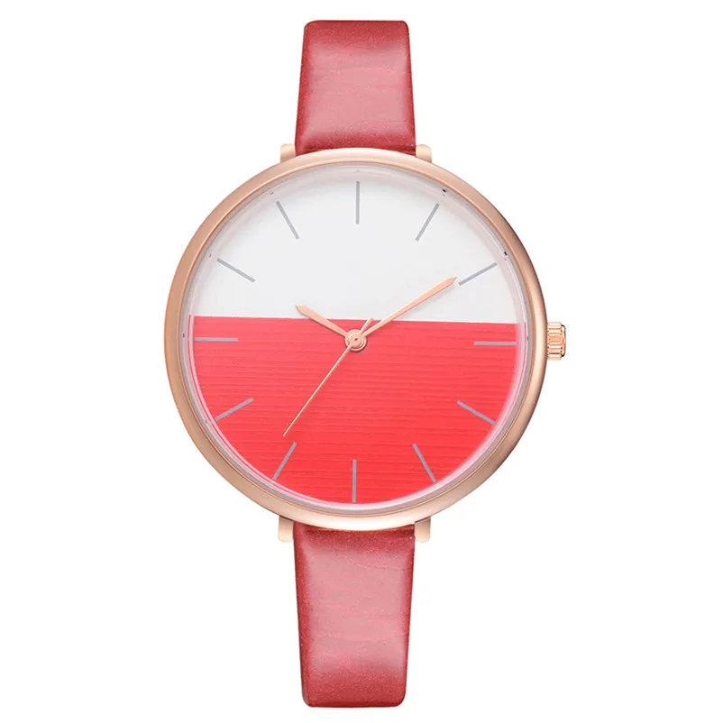 2018 High Quality women fashion casual watch luxury dress Leather band Quartz Analog Wrist Watches clock relogio feminino A06 (9)