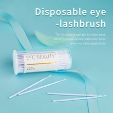 Efc beauty 100 шт./лот одноразовая щетка для ресниц тампон микро-щетки Инструменты для наращивания ресниц Инструменты для удаления аппликаторов