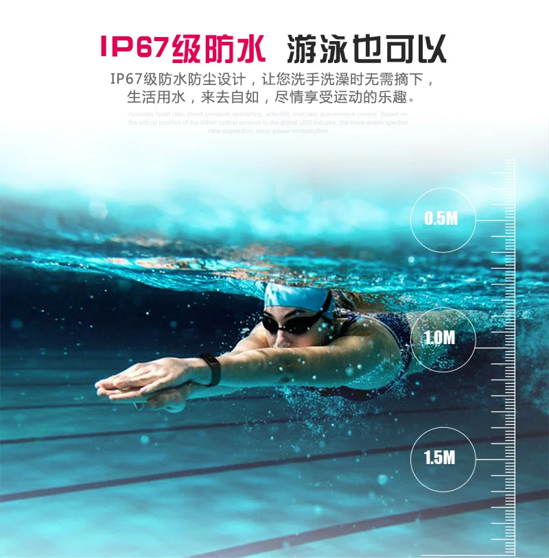 

4 Chigu new C7s heart rate sleep monitoring smart bracelet Bluetooth step counter waterproof sports BM61269 190130 yhm