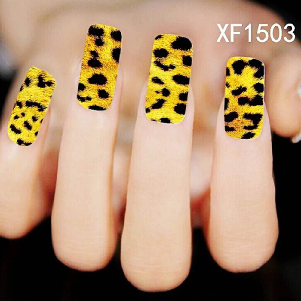 

Cool Animal Tiger Leopard Print Nail Art Decal Water Transfer Sticker Decoration