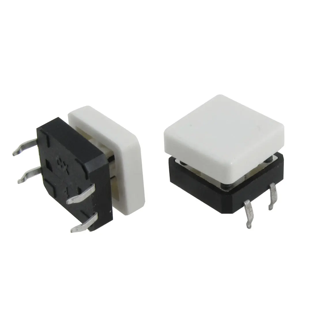 

UXCELL 10Pcs White Square Cap Momentary Tactile Tact Push Button Switch 12 X 12Mm X 8Mm