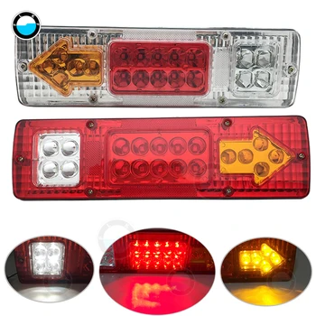 

1Pair 19 Led Truck Tail Light 12V 24V Car Led Taillight LED Truck Tail Light LED Trailer/Truck Accessories.
