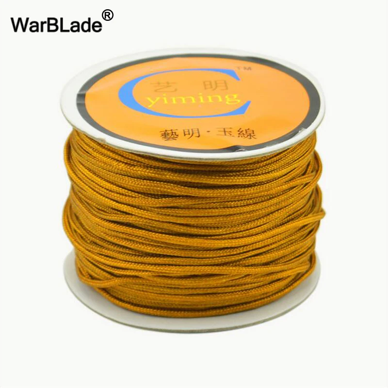 Jewelry Making Accessories 100M 0.8mm 1mm 1.5mm 2mm Cotton Cord Nylon Cord Thread String DIY Tassels Beading Braided Bracelet