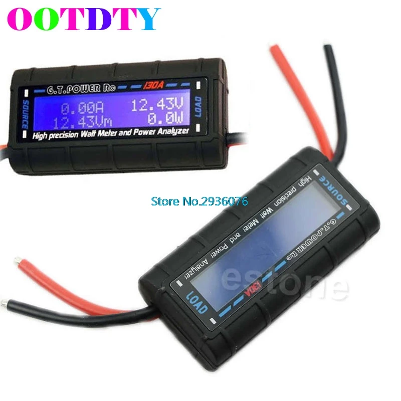 OOTDTY G.T.POWER RC 130A ватметр и анализатор мощности Высокоточный ЖК-дисплей 60 в GT-Power apr7 _