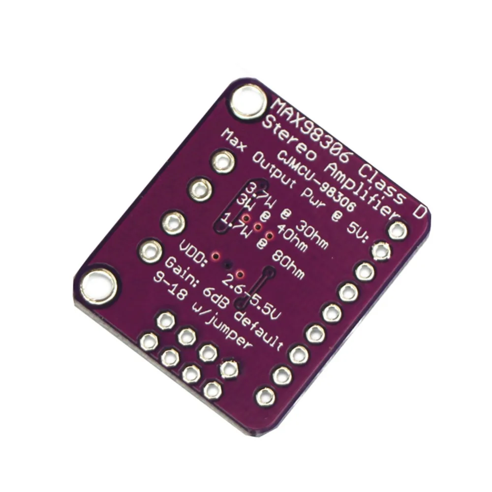 5 шт./партия CJMCU-98306 MAX98306 сенсор стерео класса D усилитель Breakout Board класса AB аудио 3,7 Вт