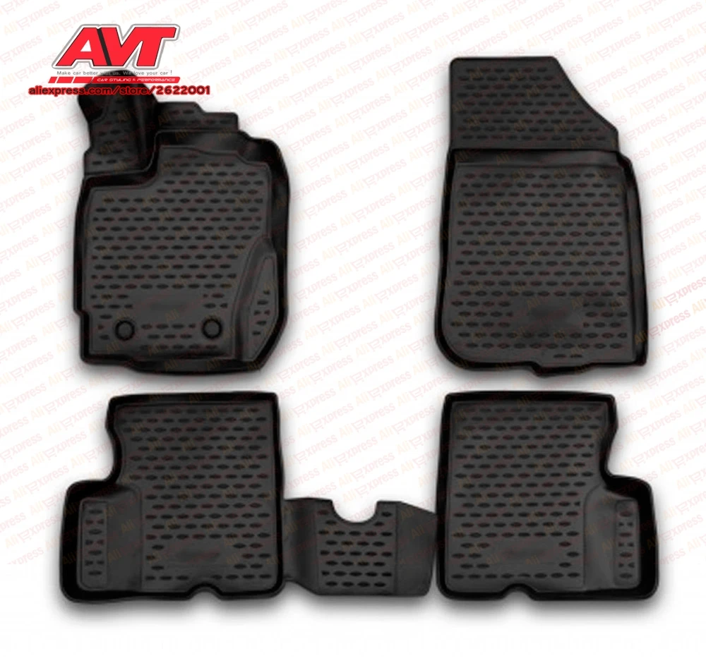 Floor mats for Renault Duster 2015 4 pcs rubber rugs non slip rubber interior car styling