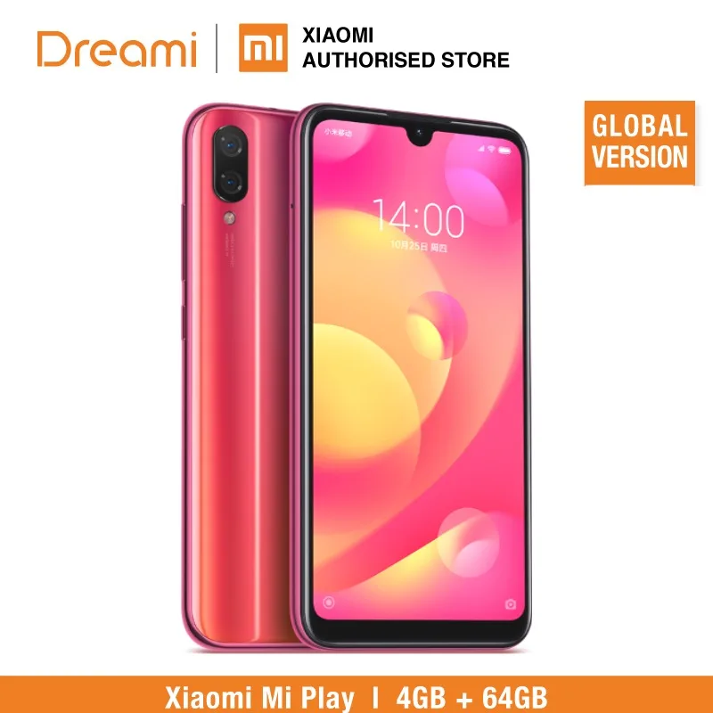 النسخة العالمية شياو mi mi اللعب 64 GB ROM 4 GB RAM LTE (العلامة التجارية الجديدة و مختومة)