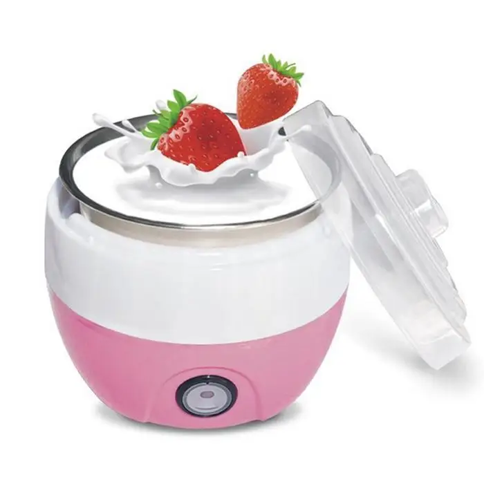 Электрический йогурт 220 в 1л йогурт DIY инструмент кухонная техника автоматический лайнер материал из нержавеющей стали йогурт