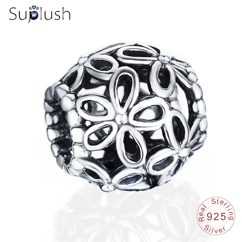 Suplush подлинный Браслет из 100% стерлингового серебра 925 пробы винтажные Подвески с