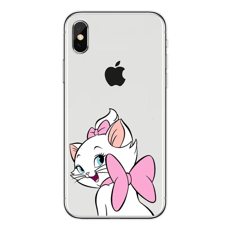 Силиконовый чехол из ТПУ с рисунком "Коты аристократы" Мари коты Кот для Apple