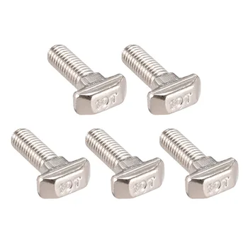 

Uxcell 5pcs/lot 45 Series T-bolt M8 Thread 20mm 25mm T-Slot Drop-In Stud Sliding Screw Bolt For Clamping Lock Good Fastening
