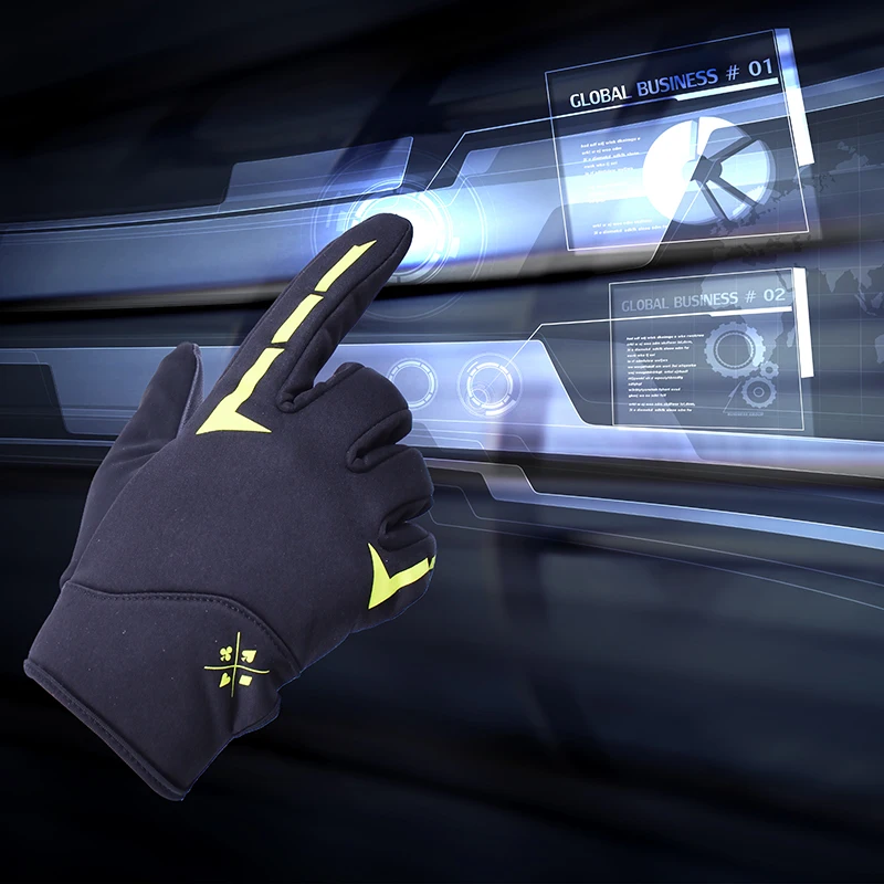 Jackcome полный палец Велоспорт сенсорный экран GW-828 MTB Зимние перчатки противоскользящие перчатки для велосипедных гонок сохраняет тепло