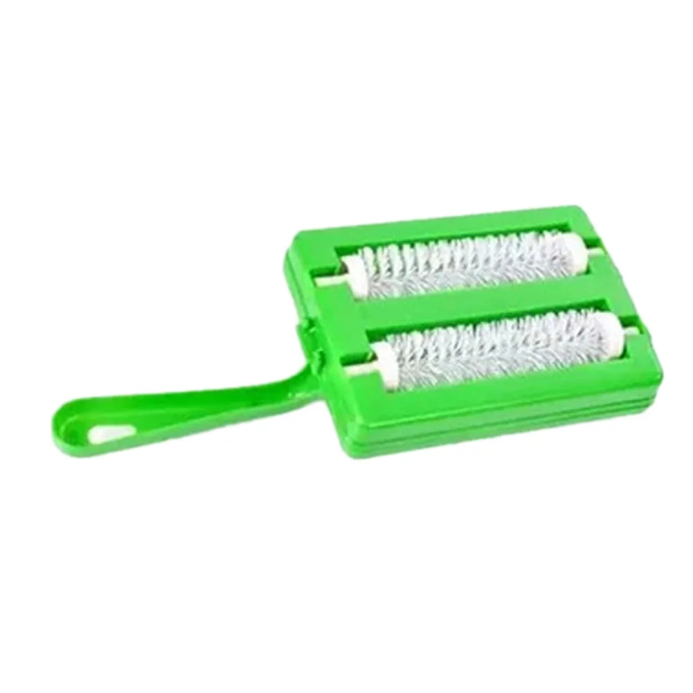 

Handheld Carpet Table Crumb Sweeper Plastic Dual Brush Cleaner Collector Roller Home Cleaning Tools Random Colors