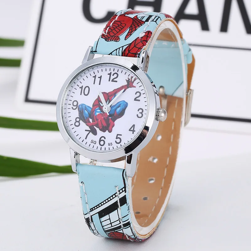 Cartoon Cute Brand Leather Quartz Watch Children Kids Boys Girls Casual Fashion Bracelet Wrist Watch Clock Relogio Garoto