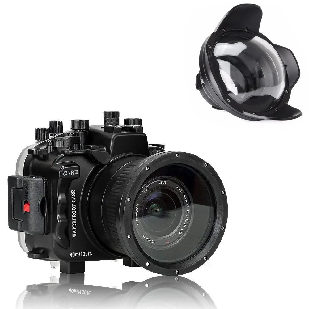 Чехол для подводной камеры Seafrogs 40 м 130 футов для камеры sony A7 III A7R III A7M3 A7RM3 с купольным портом для 12-24 мм 24-105 мм