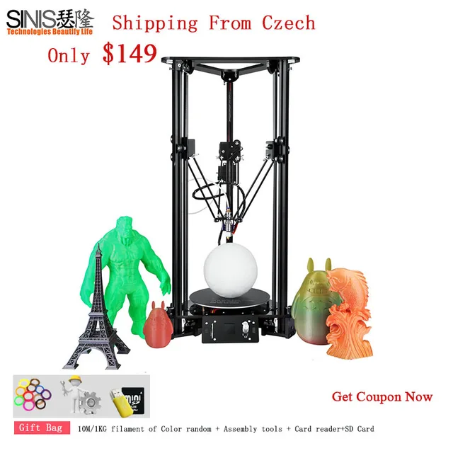 Cheap Sinis T1 3d Printer DIY Kit Smart Leveling Easy assemble Full Color Reprap i3 Desktop 3D Printer With One Extruder 3D Machine Cheap Sinis T1 3d Printer DIY Kit Smart Leveling Easy assemble Full Color Reprap i3 Desktop 3D Printer With One Extruder 3D Machine