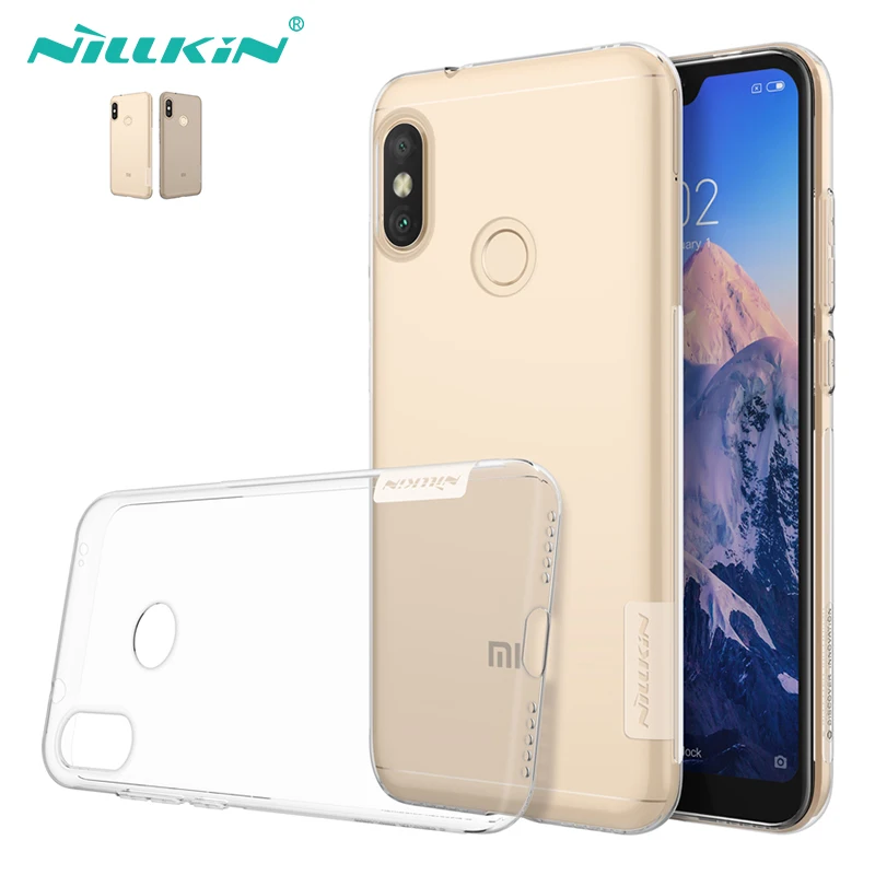 

Redmi 6 Pro Case Nillkin Nature Transparent Clear Soft silicon TPU Protector cover for xiaomi mi a2 lite case cover 5.84 inch