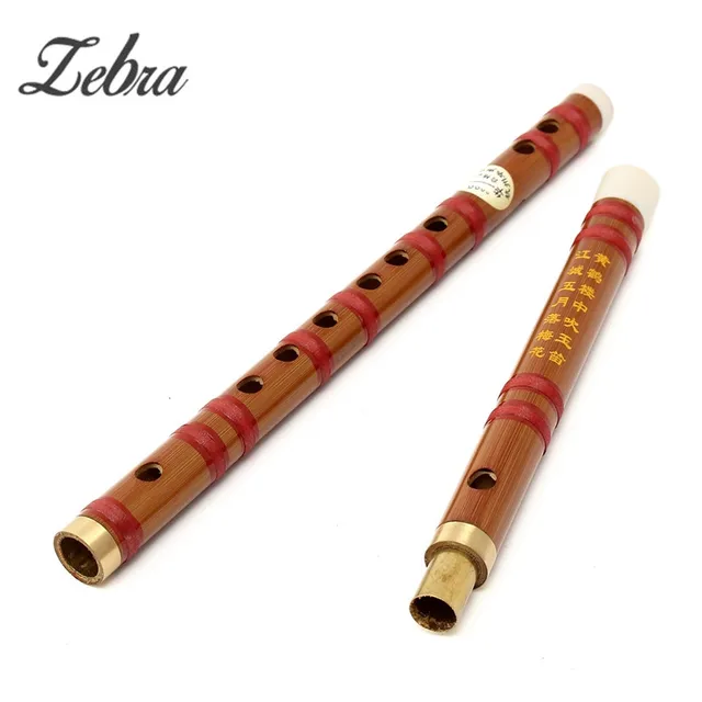Zebra Bambu Flute Gkey Kunci Alat Musik Tradisional Cina Buatan