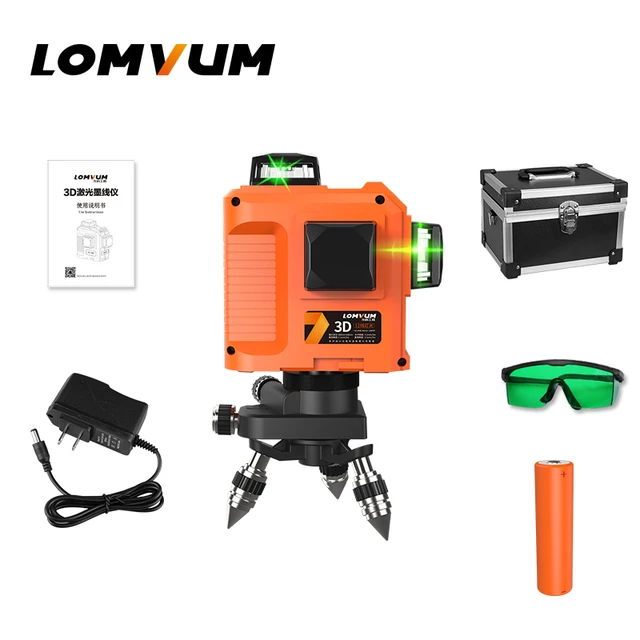 Special Price LOMVUM Laser Level 12lines 3D 360 degree laser level with base line leveling green red line indooroutdoor laser level Special Price LOMVUM Laser Level 12lines 3D 360 degree laser level with base line leveling green red line indooroutdoor laser level