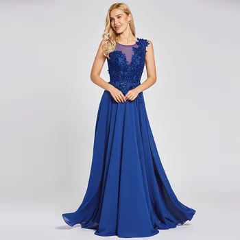 

Dressv daffodil appliques long evening dress 2017 cheap a line sleeveless lace up chiffon formal prom party dress evening dress
