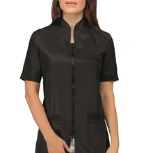 Туника женская черная на молнии