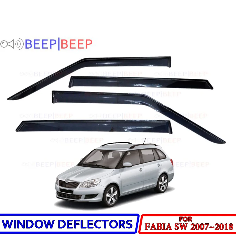 Автомобильные оконные дефлекторы для Skoda Fabia Wagon 2007 ~ 2018 автомобильный дефлектор