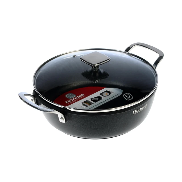 Сотейник с крышкой Rondell Grandis RDA-300 26 см | антипригарное покрытие