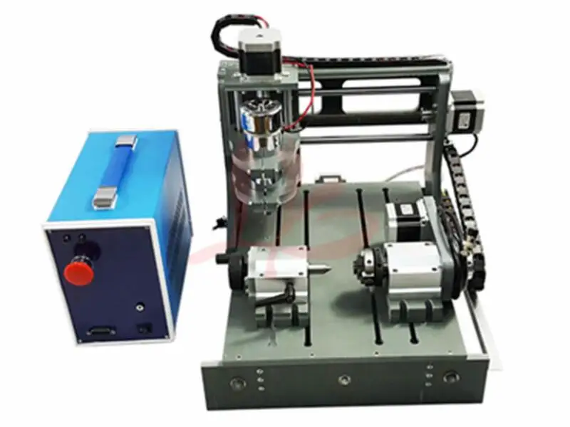 

DIY CNC 2030 parallel port 4 axis Mini wood milling machine cnc router with DC spindle 300W 3.175mm drill tip