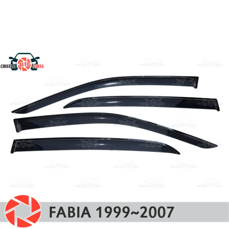 Оконный дефлектор для Skoda Fabia 1999-2007 от дождя защита грязи украшение стайлинга