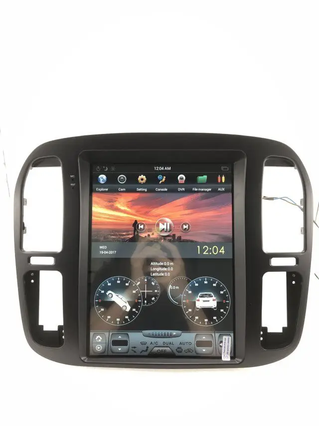 Android автомобильный gps-навигатор для TOYOTA LAND CRUISER 1999-2002 12,1 дюймов Автомобильный мультимедийный стерео видео плеер головное устройство проигрывателя