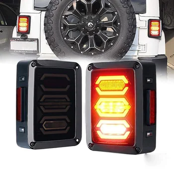 

Diamond Series Smoke Lens Red LED Tail Brake Light Assembly w/ Turn Signal & Back Up For Jeep Wrangler JK JKU 2007 - 2017