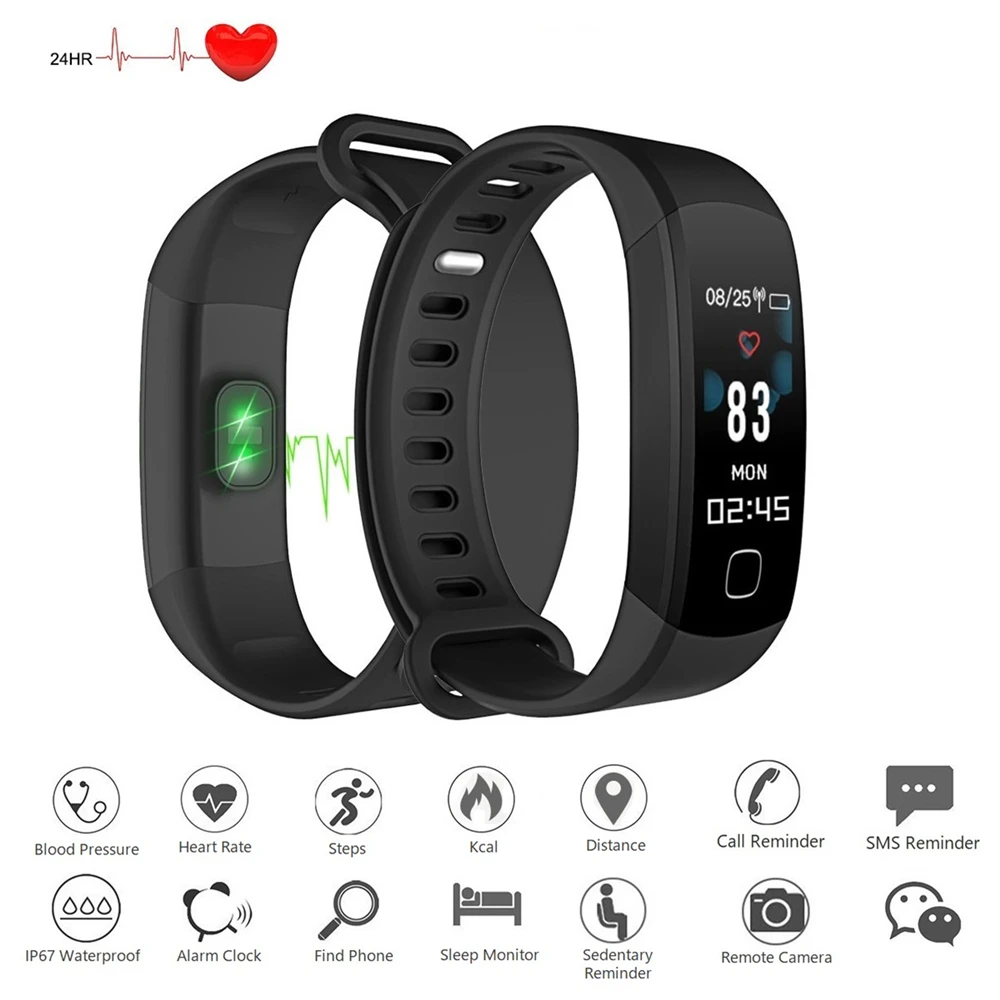 L8STAR R8C Fitness Tracker Smart Wristband Real Time Heart Rate USB Charge IP67 Waterproof Smart Bracelet Blood Pressure band
