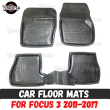 Автомобильные коврики, чехол для Ford Focus 3, резина 2011-, 1 комплект/4 шт. или 2 шт., аксессуары для защиты ковров