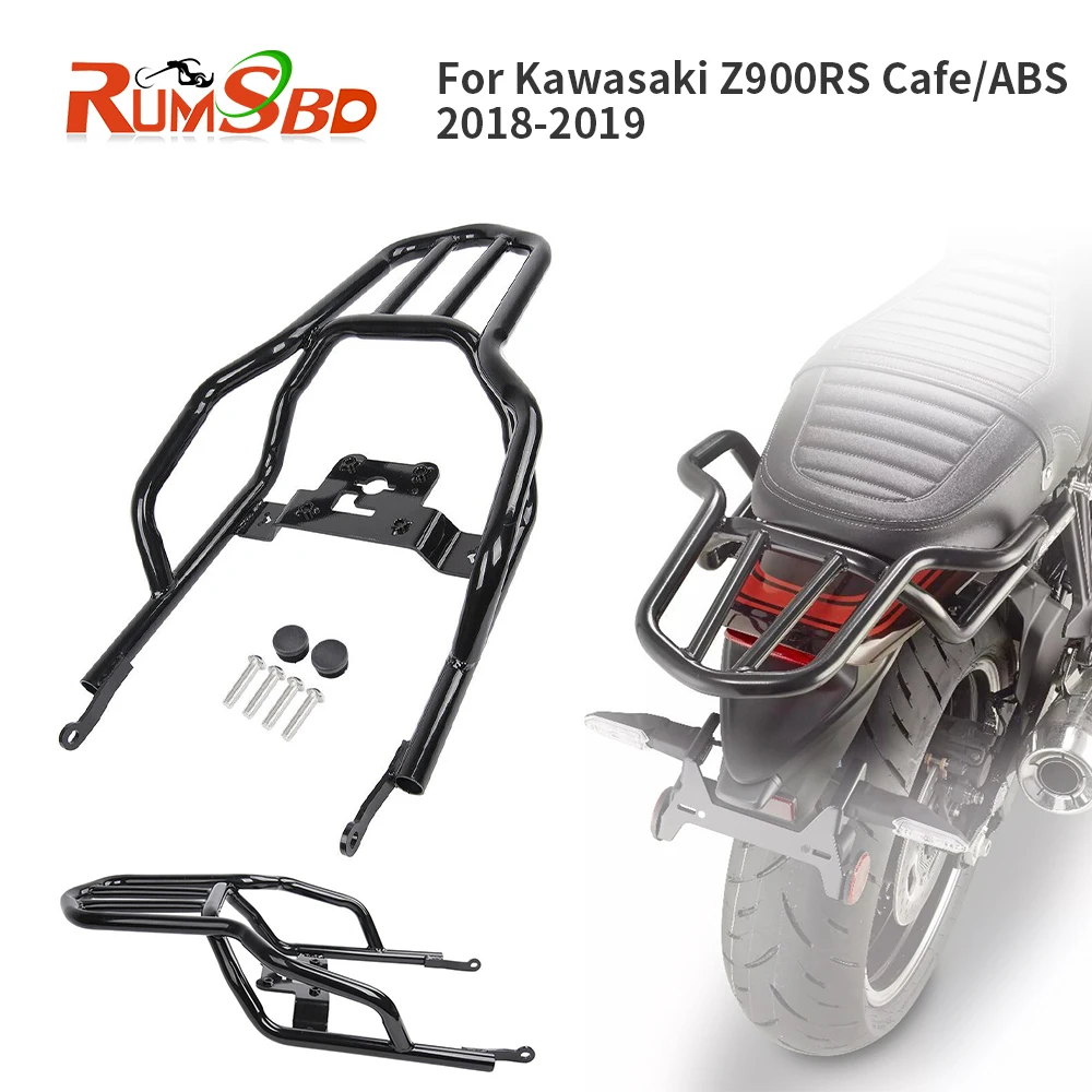 Задняя багажная стойка для Kawasaki Z900RS ABS кафе Топ Перевозчик Чехол ПАССАЖИРСКОЕ СИДЕНЬЕ крепление крыло поддержка Z900 RS черный