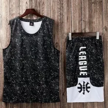 Мужчины Возврат майка баскетбольная комплект Бланк колледжа костюмы дышащие Баскетбол форменная одежда пользовательские логотип, название