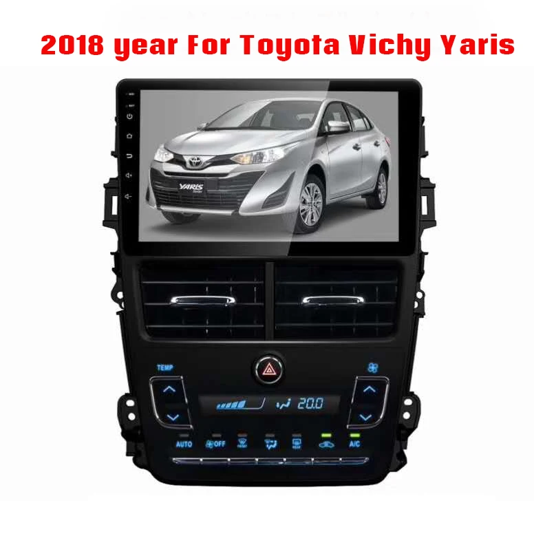 Best 9 inch Android 8.1 Car GPS Navigation For Toyota Vichy Yaris 2018 Car Multimedia Support Stereo Audio Radio Video Bluetooth 0