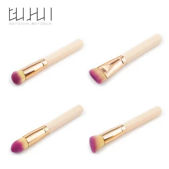 

GUJHUI new single yellow powder peak flat head / round head / oblique head / flame high quality facial beauty Makeup Brush tools