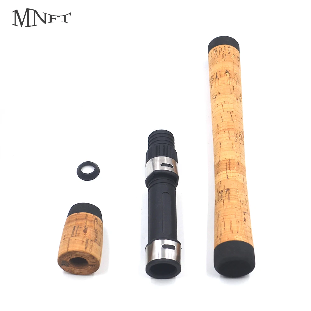 MNFT 1Set Fishing Rod Kit DIY Custom Replacement Rod Builder Reel Seat & Cork Handle Grip in