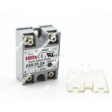 

SSR-25DA Solid State Relay, with cover New DC to AC Solid State Relay Module for Arduino SSR-25DA Temperature Controller