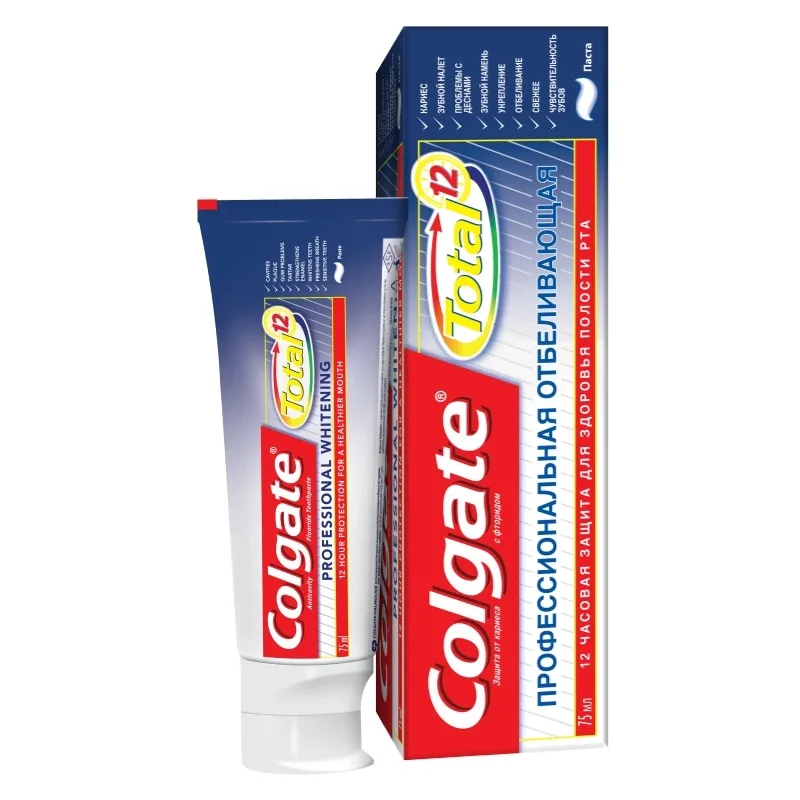 Зубная паста Colgate total 12. Зубная паста Colgate total 12 75мл. Отбеливающая. Зубная паста Colgate total 125мл проф-отбел. Colgate з.п. тотал 12 проф. отбеливание 75мл