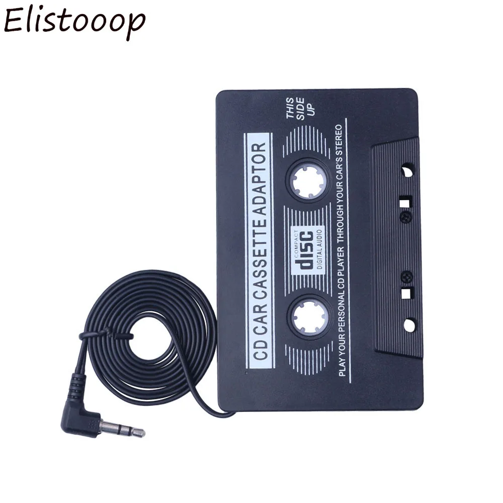 

Elistooop Car Cassette Universal Car Audio Cassette Tape Adapter for iPod MP3 CD DVD Player 3.5mm Jack