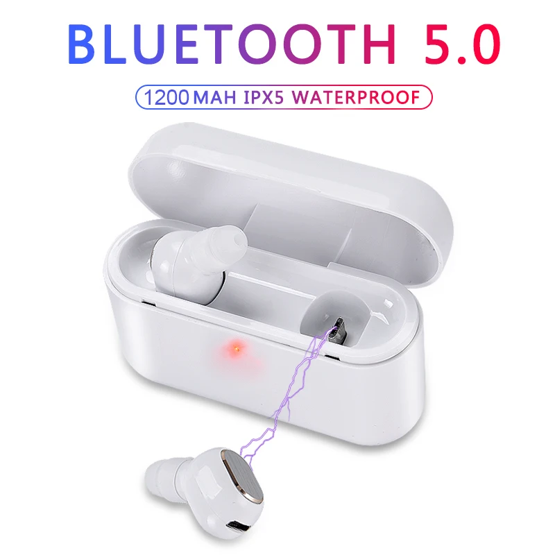 

ToHayie Tws Wireless Bluetooth 5.0 Sport Earphone Bluetooth Headphones Handsfree Earphohs With Mobile Bank For Phone PK i10 tws