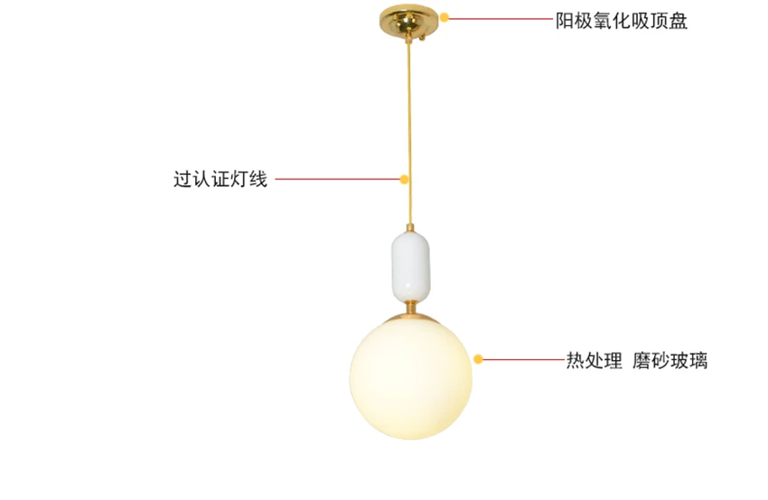 Светодиодные кухонные и барные стеклянные шаровые подвесные светильники, золотые/белые/черные железные подвесные светильники для гостиной, спальни, ресторана